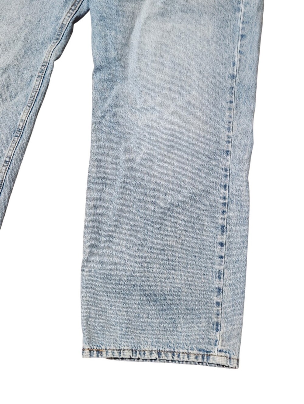 Levi's 565 Blue Jeans Mens 40x30 Light Wash Straight Leg Denim Zip Fly - Picture 3 of 11